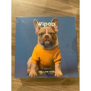 Wipop Yellow Dog Frenchie French Bulldog 1000 piece puzzle brand new sealed